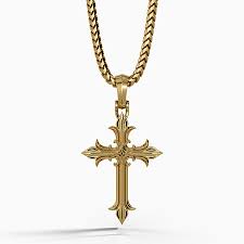 14K gold cross necklaces