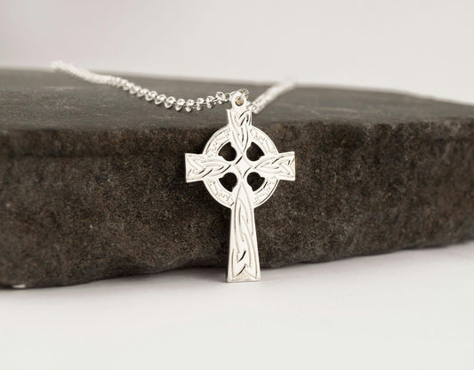 Irish cross necklace