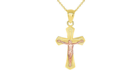 crucifix cross pendant necklace