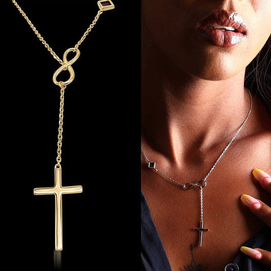 infinity cross necklace