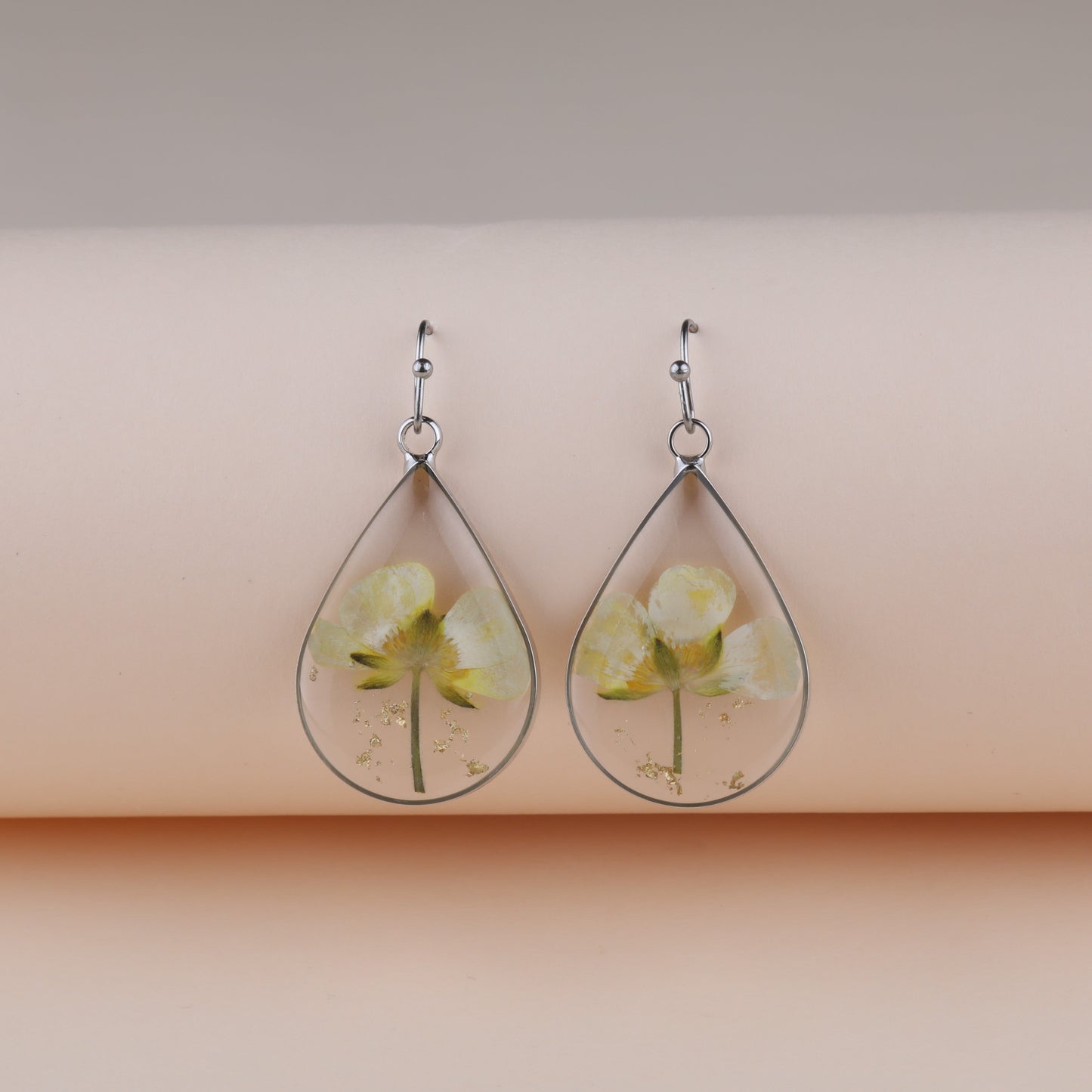 Pressed Flower Earrings