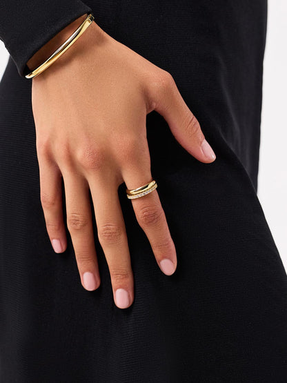 Gold Band Ring - Celine Medium