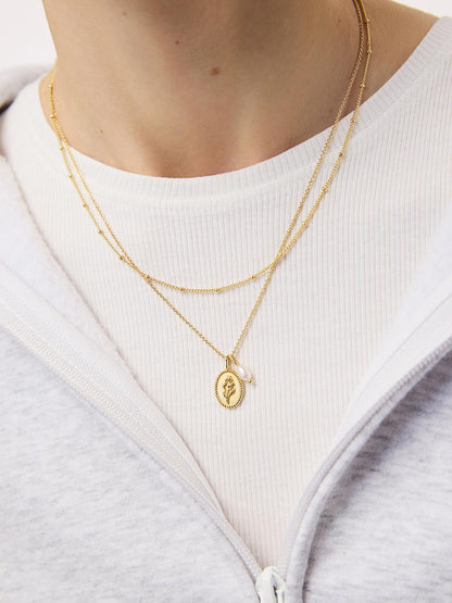 Gold Pendant Necklace - Katie Necklace