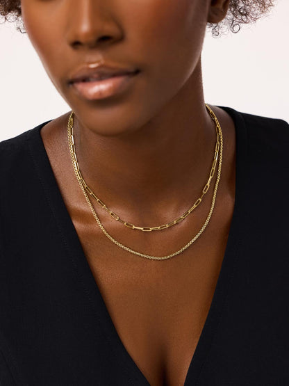 Soft Box Chain Necklace - Vero