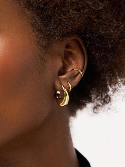 Gold Statement Earrings - Samara