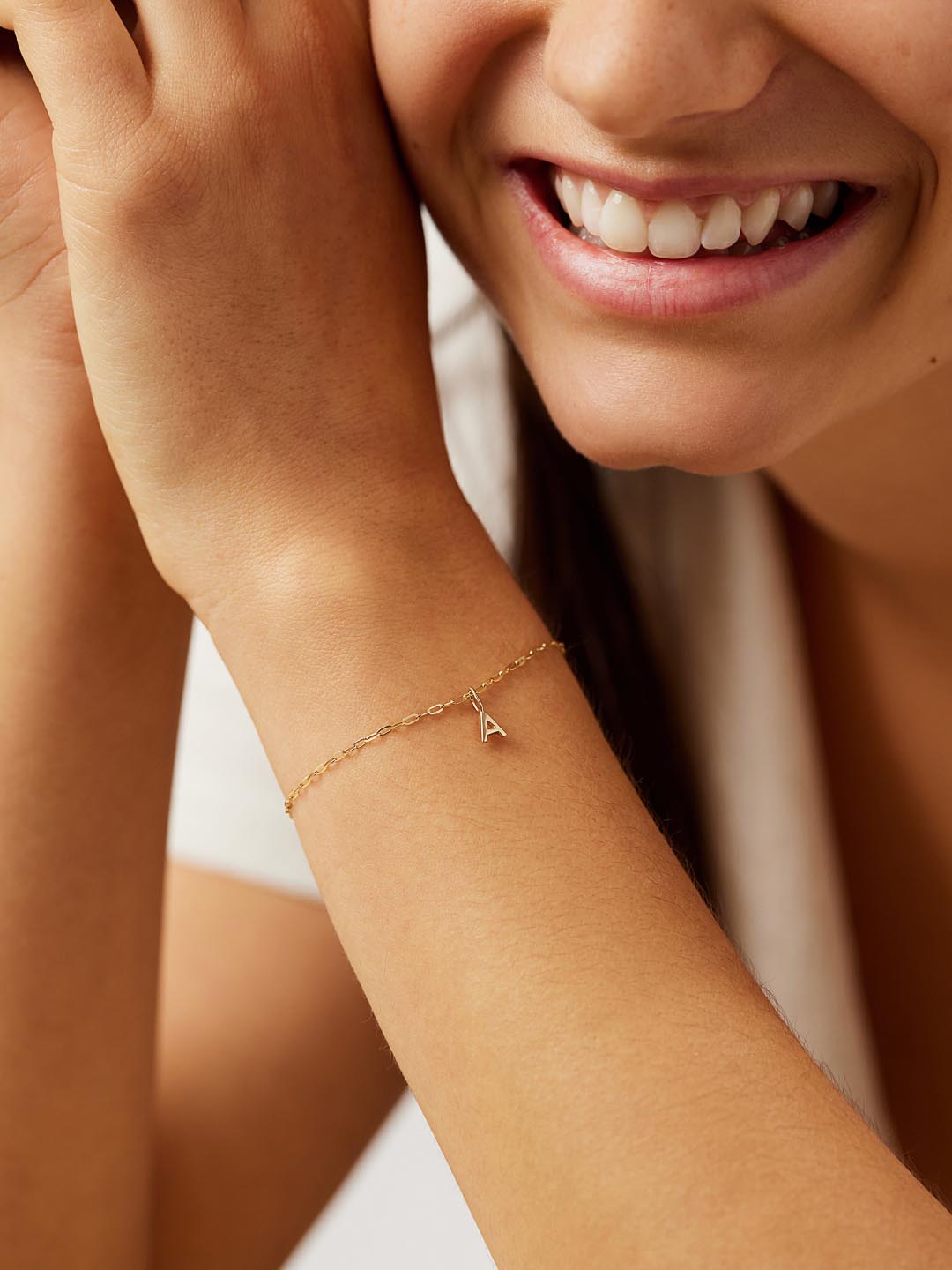 Gold Charm Bracelet - Gold Letter Bracelet