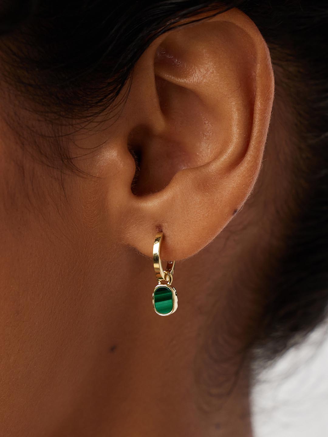 Earring Charms - Malachite Charms