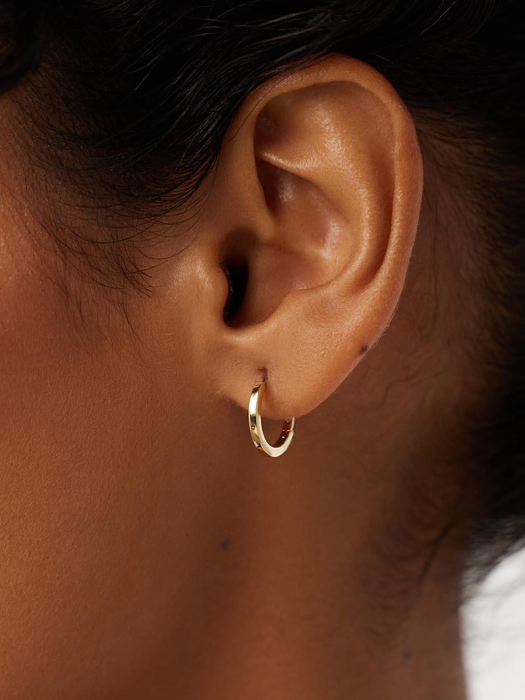 Gold Huggie Hoop Earrings - Huggie Hoops Small