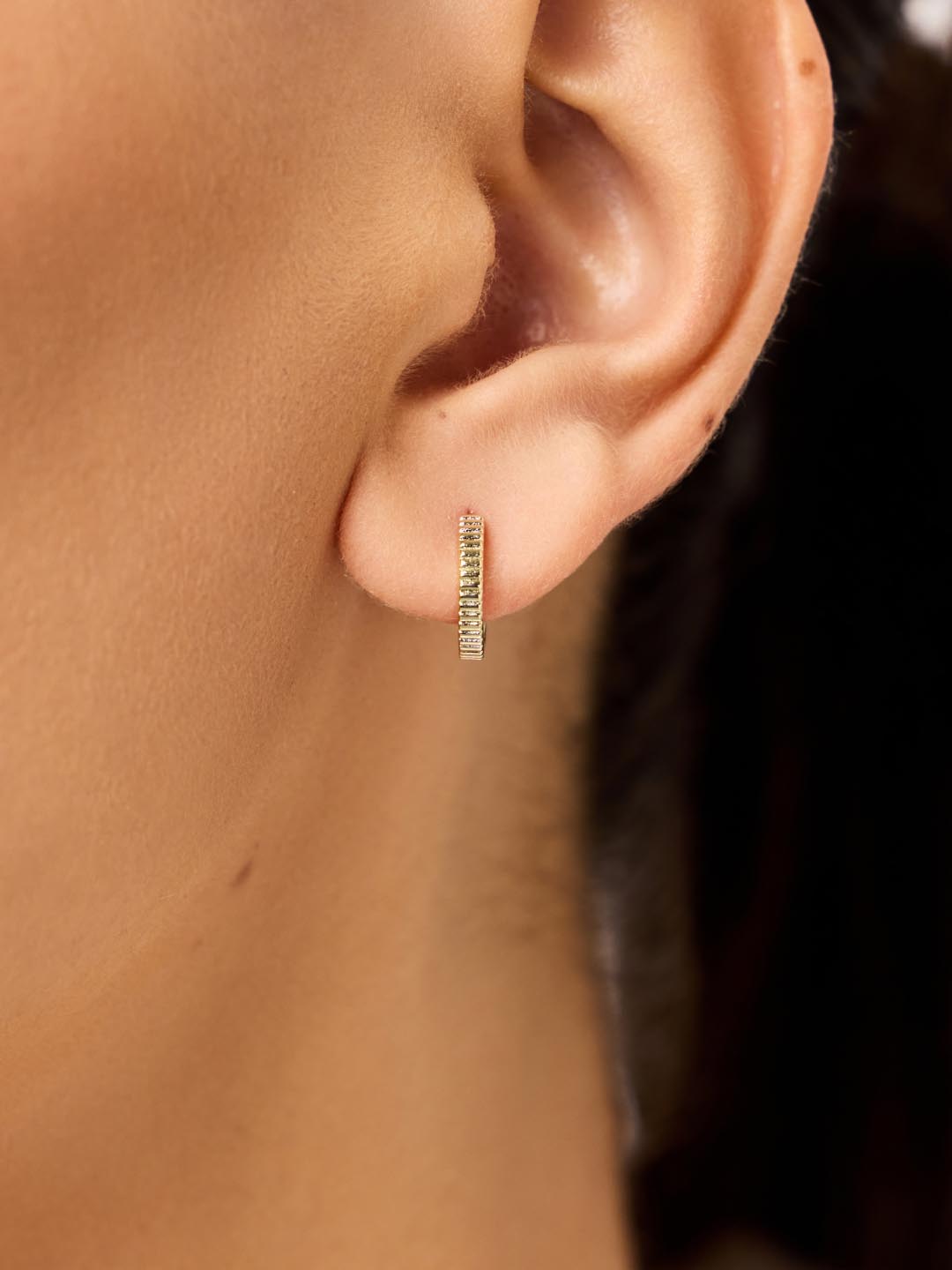 Gold Huggie Earrings - Winslow