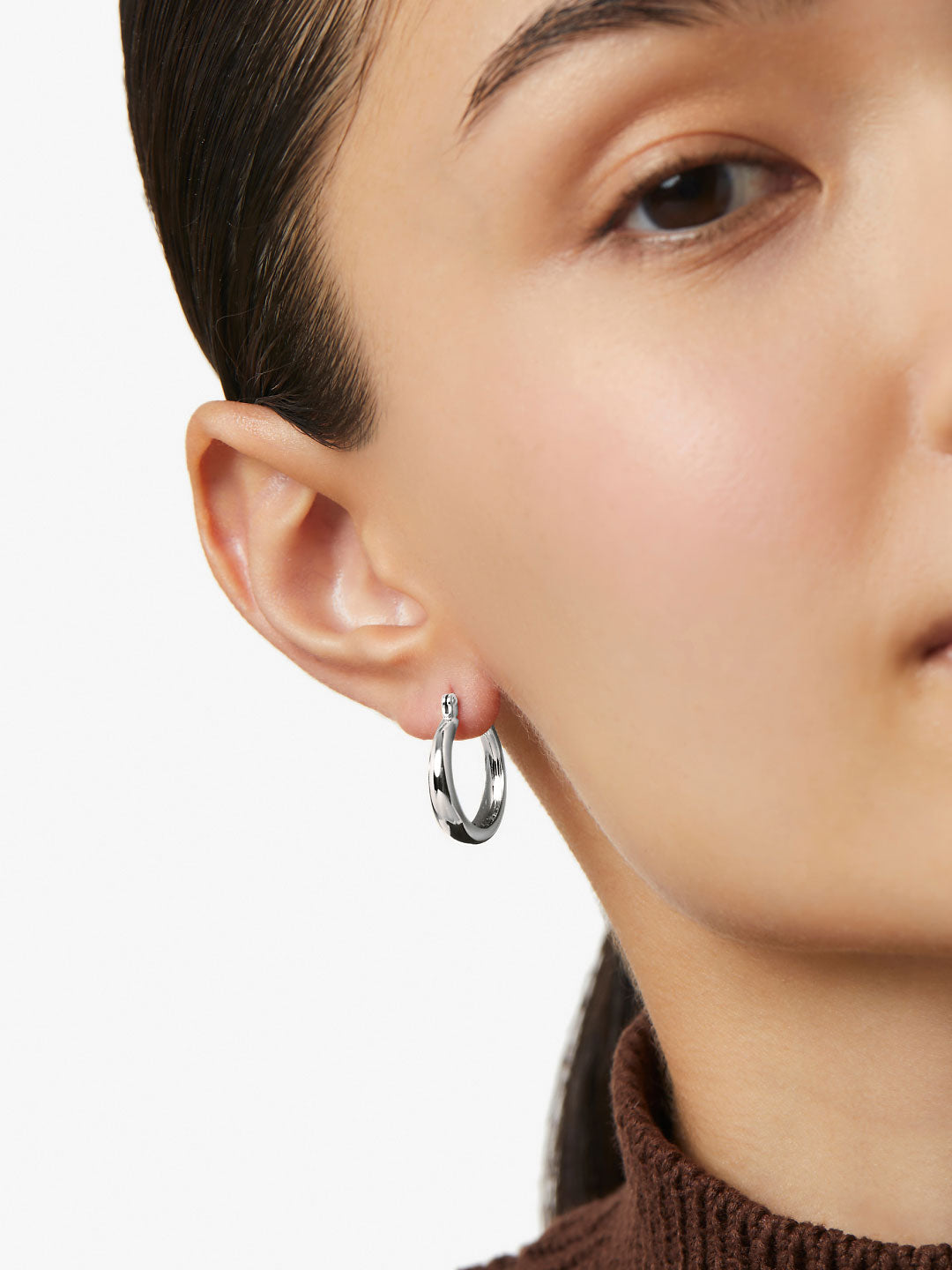 Endless Hoop Earrings - Venus Silver