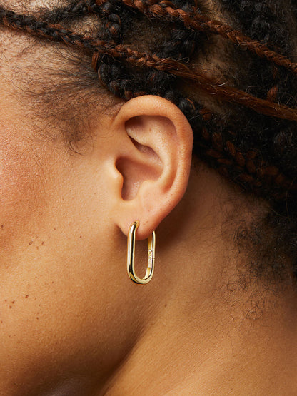 Gold Hoop Earrings - Rox Medium