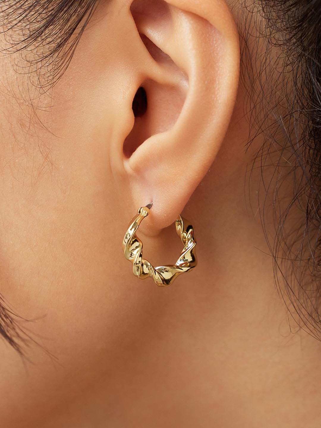 Small Gold Hoop Earrings - Ryan