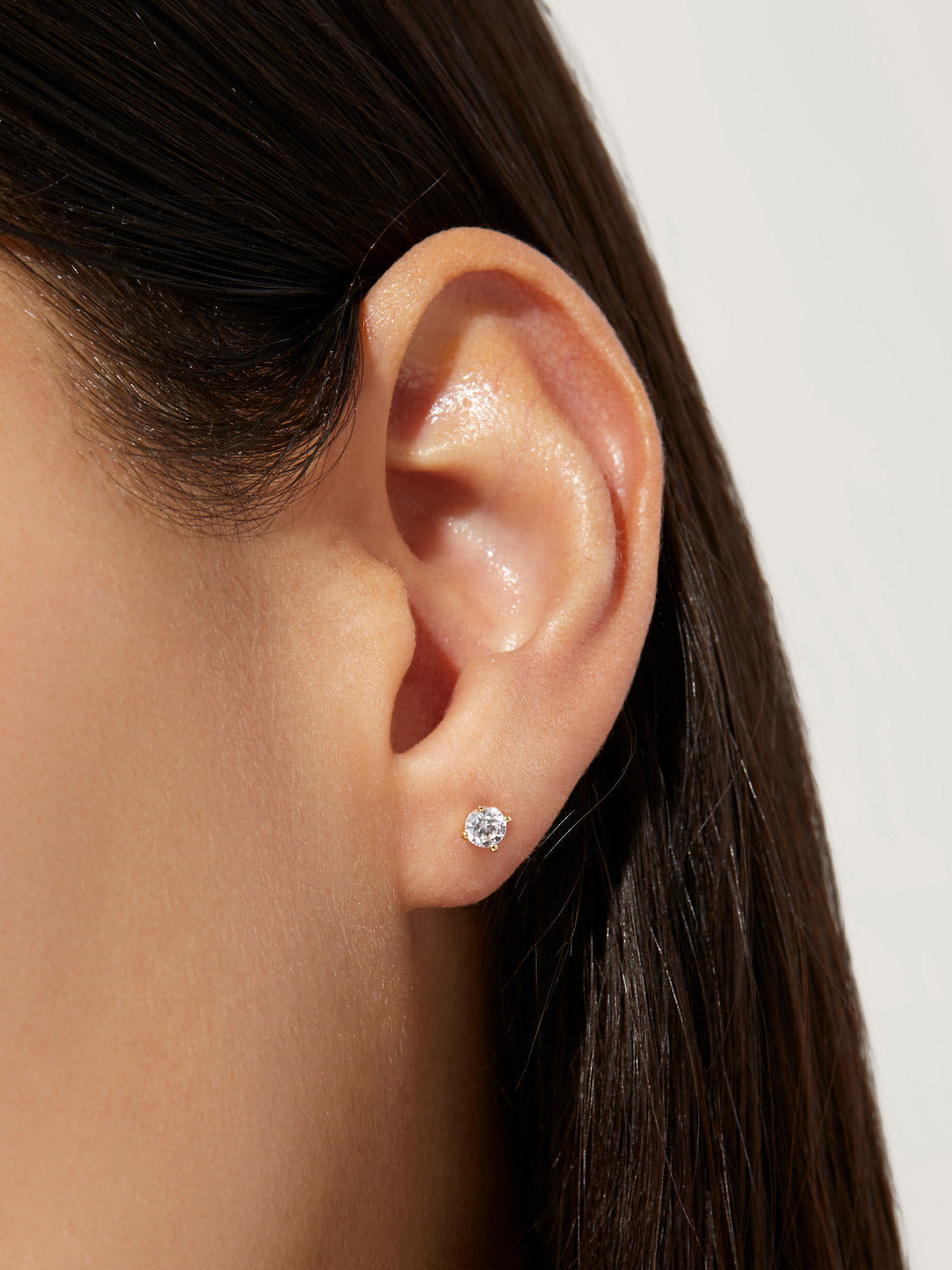 Circle Stud Earrings - Lena