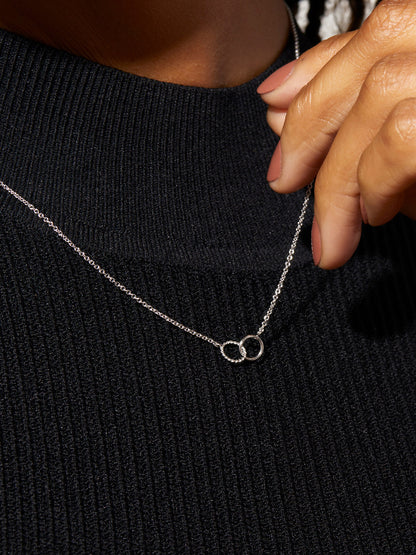 Interlocking Circles Necklace - Sam Silver