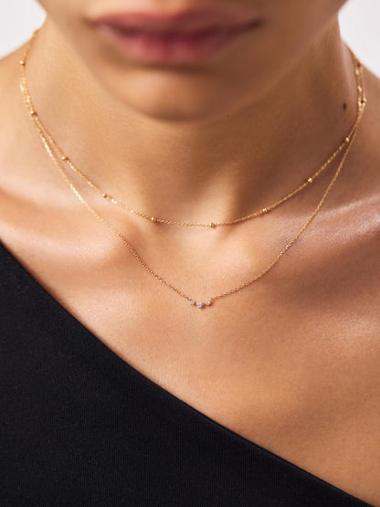 Diamond Necklace - Triple Diamond Necklace