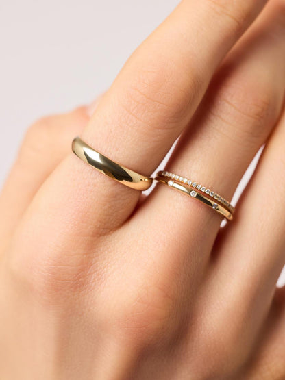 Gold Band Ring - Medium Band Ring