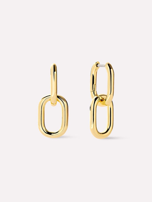 Gold Drop Earrings - Rox Mini Double