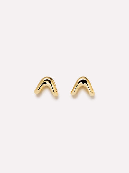 Gold Huggie Earrings - Vivienne