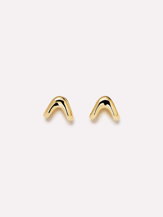 Gold Huggie Earrings - Vivienne