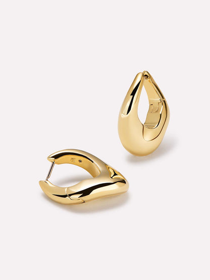 Gold Statement Earrings - Samara