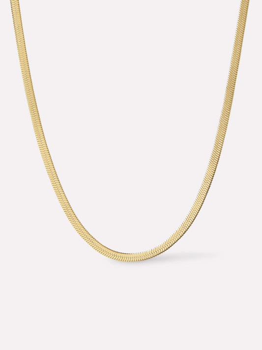 Herringbone Chain Necklace - Ina