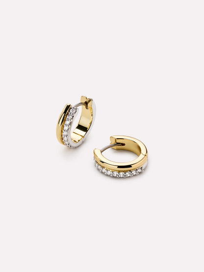 Huggie Earrings - Asher Pave