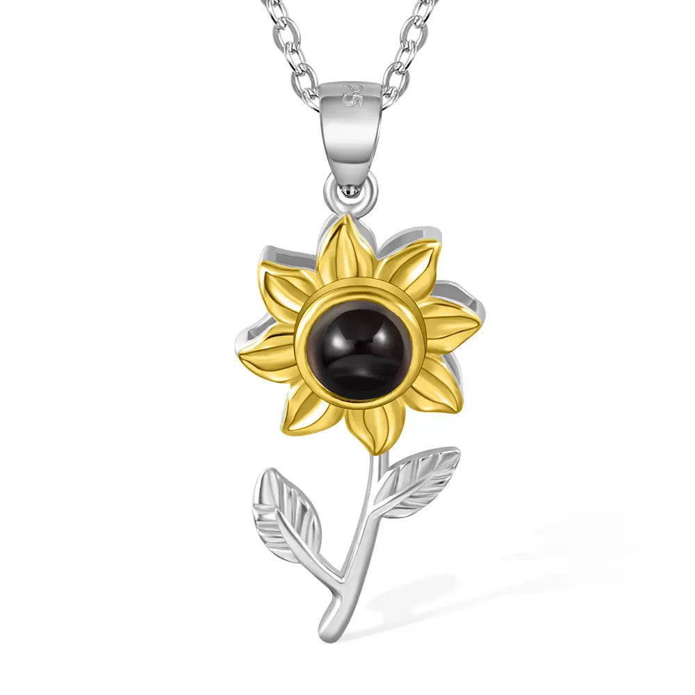 Eternal Sunflower Projection Necklace