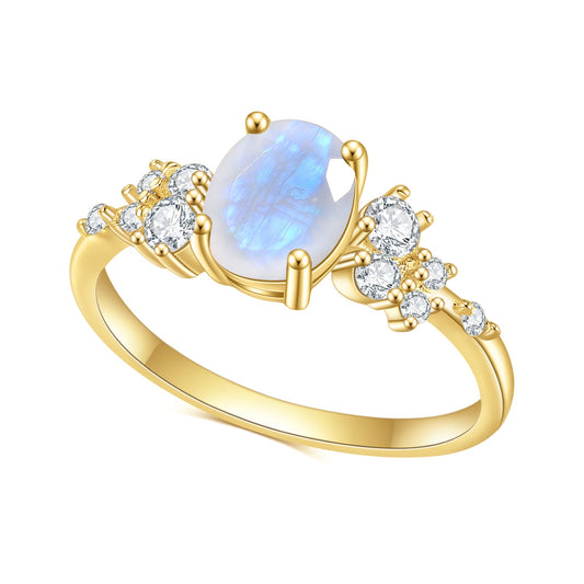 Oval Moonstone Ring