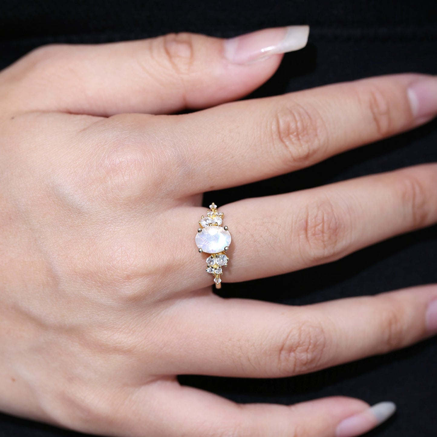 Oval Moonstone Ring