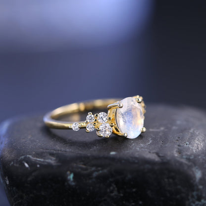 Oval Moonstone Ring