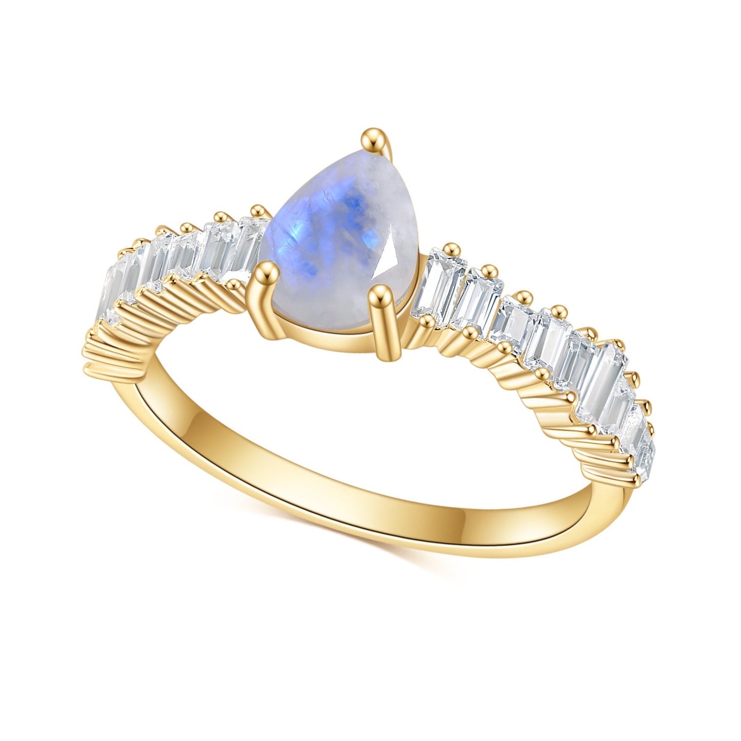 Moonstone Ring - Pear