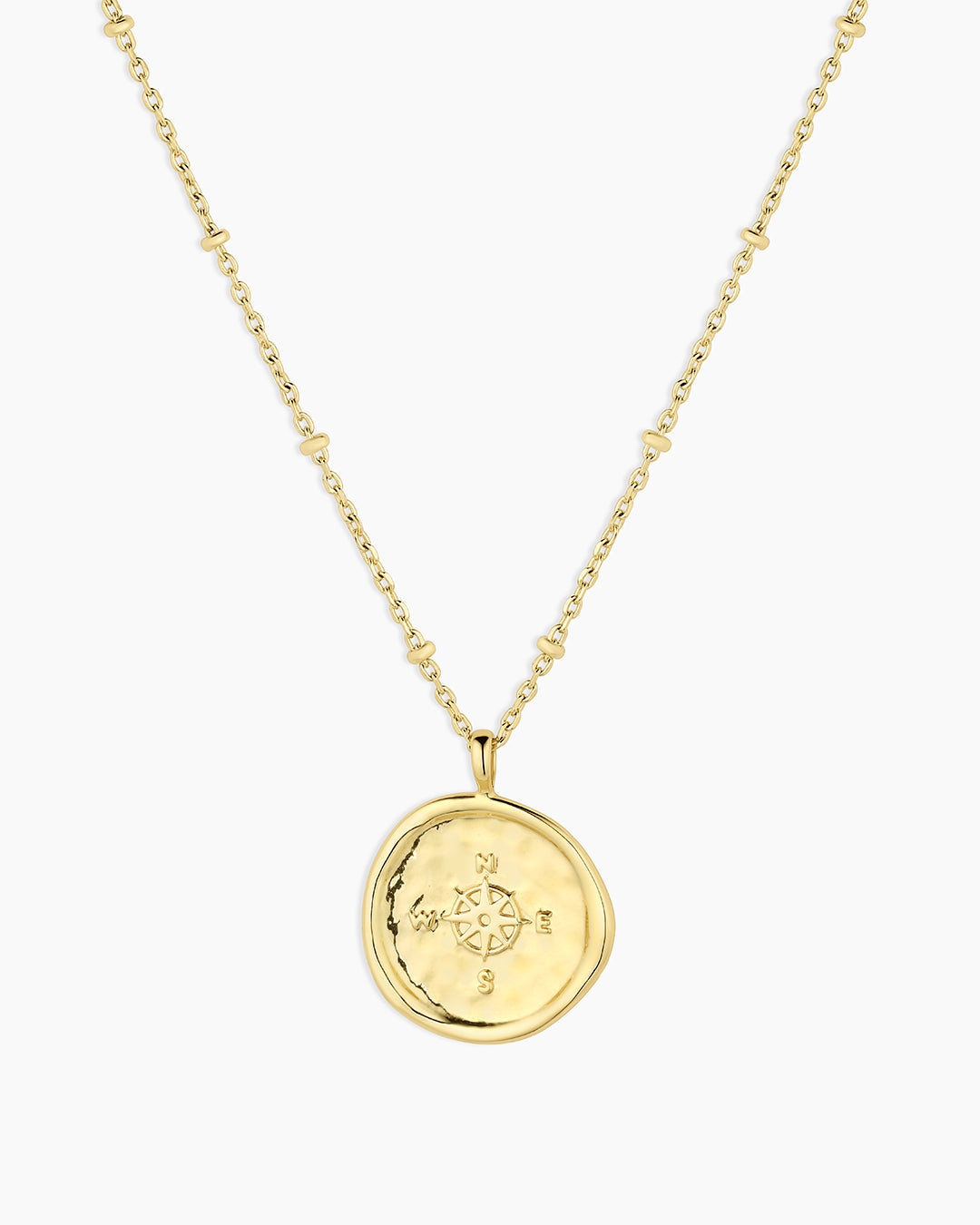 Compass Coin Necklace