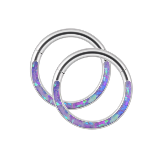 Magical Iridescent Clicker Hoops | 18g