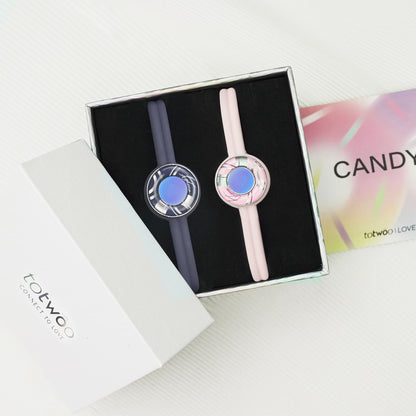 Candy Wave Touch Bracelets(Deep Blue+Pink)