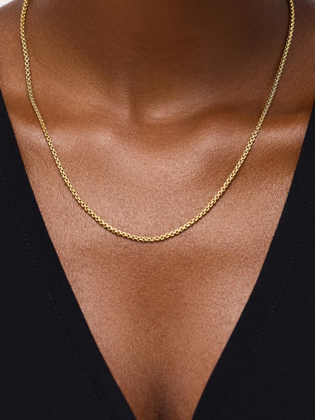 Soft Box Chain Necklace - Vero