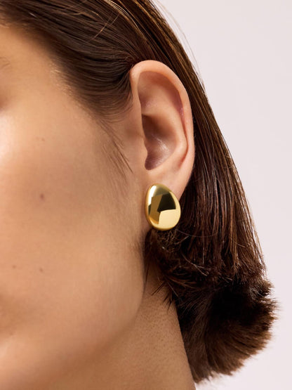 Statement Earrings - Pebble Studs