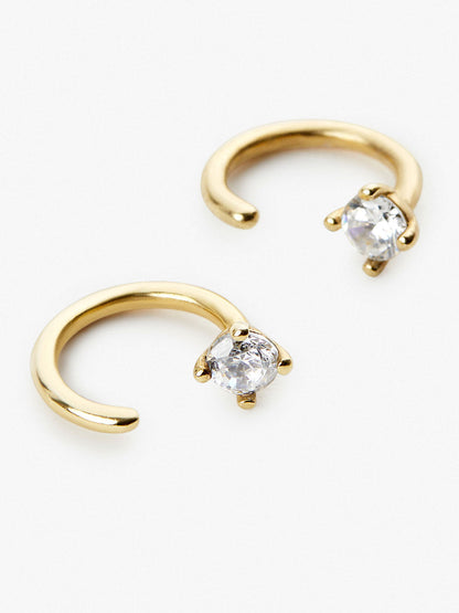 CZ Hoop Earrings - Cassie