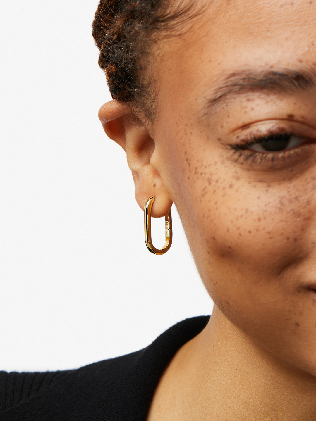 Gold Hoop Earrings - Rox Medium