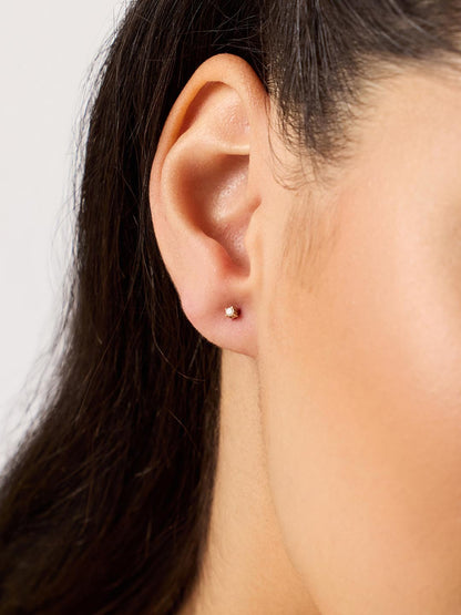 Lab Grown Diamond Earrings - Gold Mini Diamond Studs