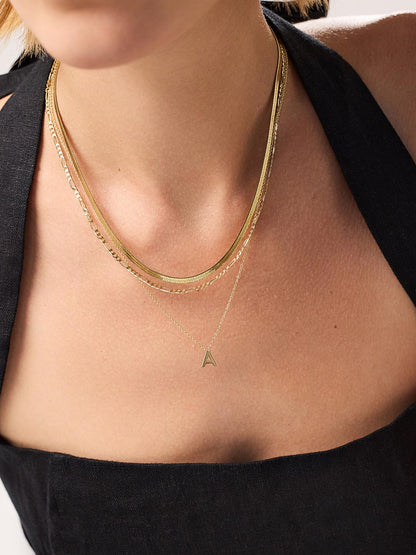 Herringbone Chain Necklace - Ina