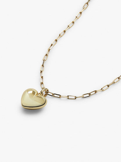 Puffed Heart Necklace - Lev