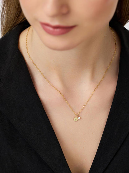 Gold Diamond Necklace - Gold Diamond Star Necklace