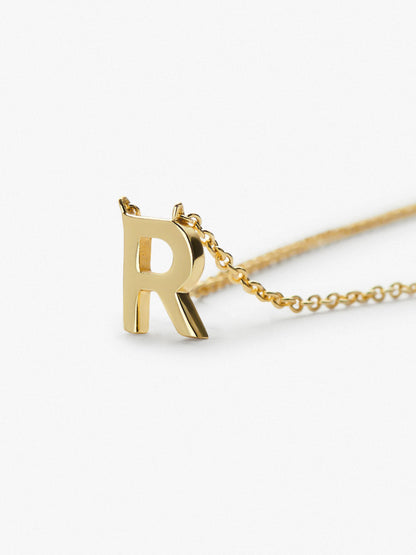 Gold Initial Necklace - Letter Necklace