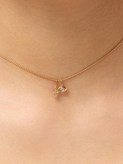 Gold Pendant Necklace - Lucky Charm Necklace