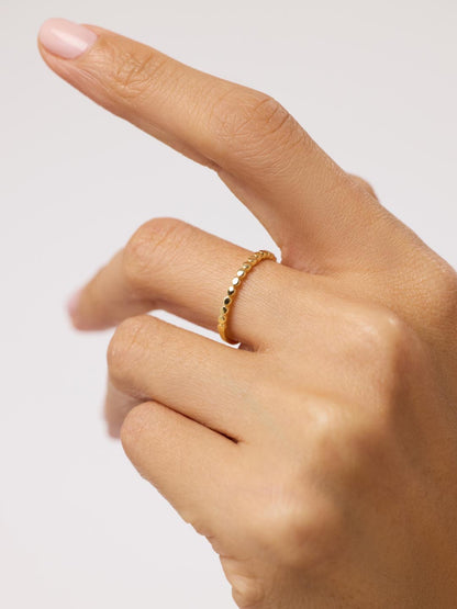 Solid Yellow Gold - Circles Ring