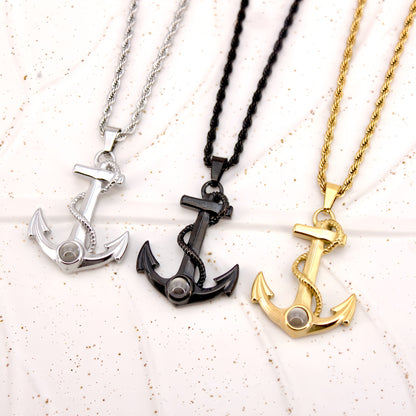 Strong Anchor Projection Necklace