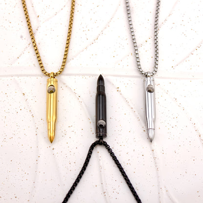 Strong Bullet Projection Necklace