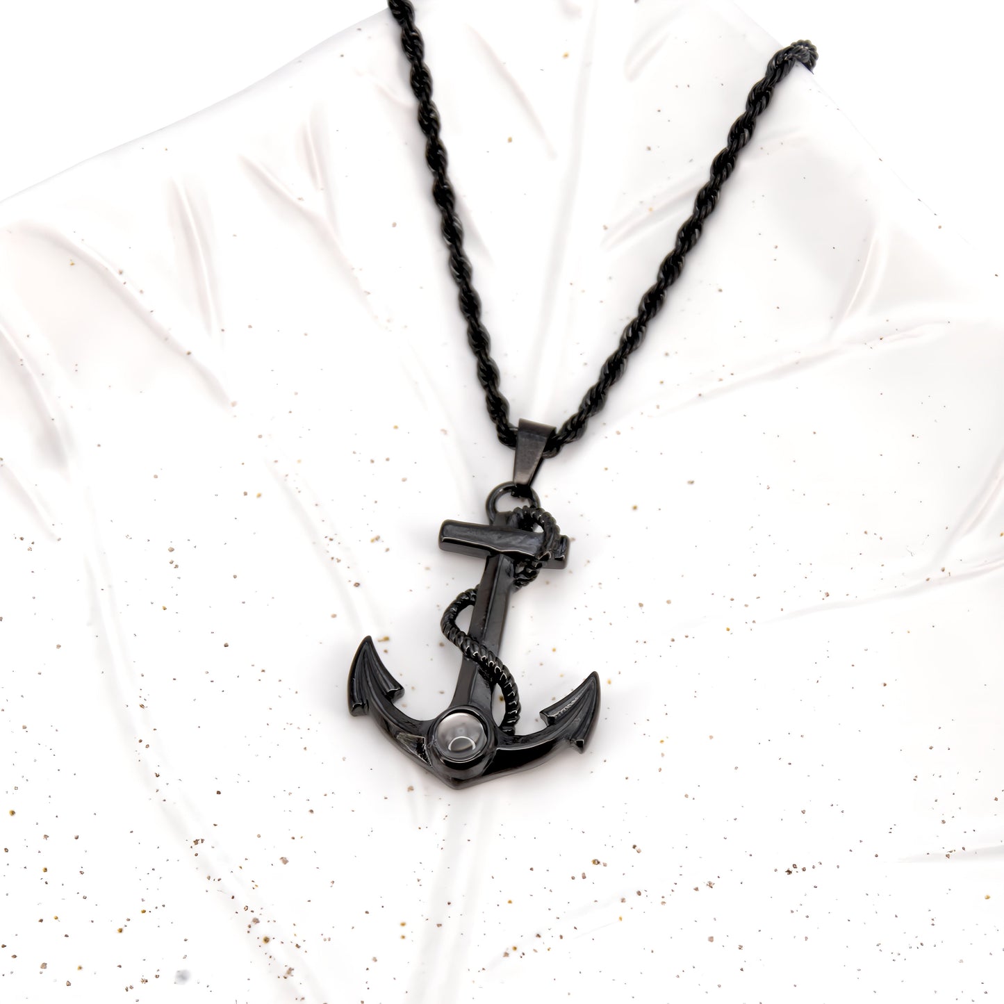 Strong Anchor Projection Necklace