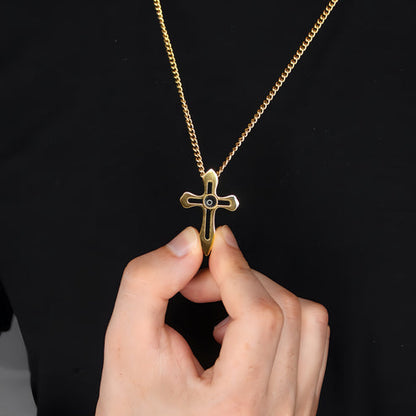 Custom Cross Photo Necklace