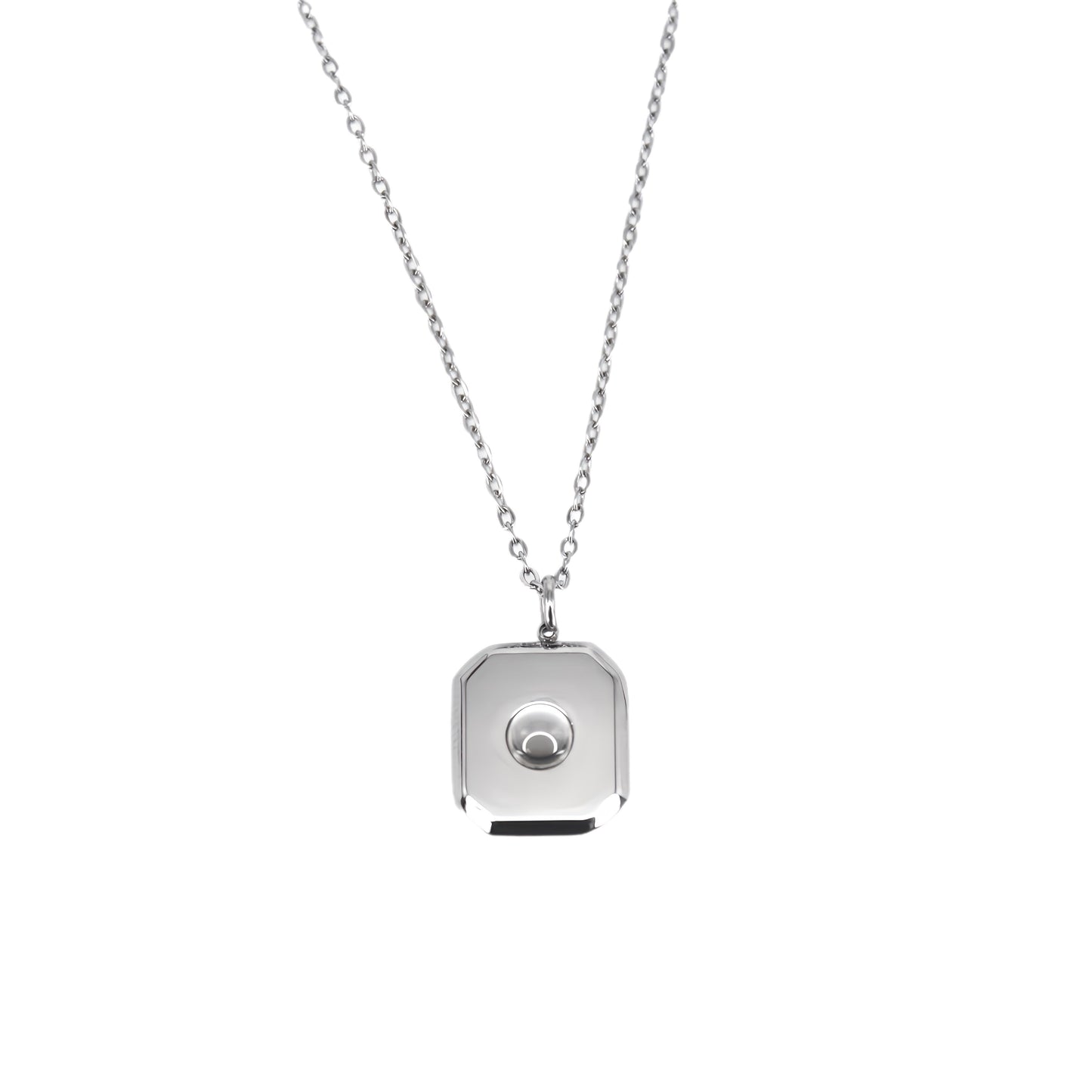 Square Pendant Projection Necklace